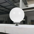 thumbnail image 4 of Pantalla de lámpara de globo acrílico con base de 30 cm, globo de luz acrílico blanco para luminarias de exterior, farolas y postes de cerca, 4 of 8
