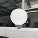 thumbnail image 4 of Pantalla de lámpara de globo acrílico con base de 30 cm, globo de luz acrílico blanco para luminarias de exterior, farolas y postes de cerca, 4 of 8