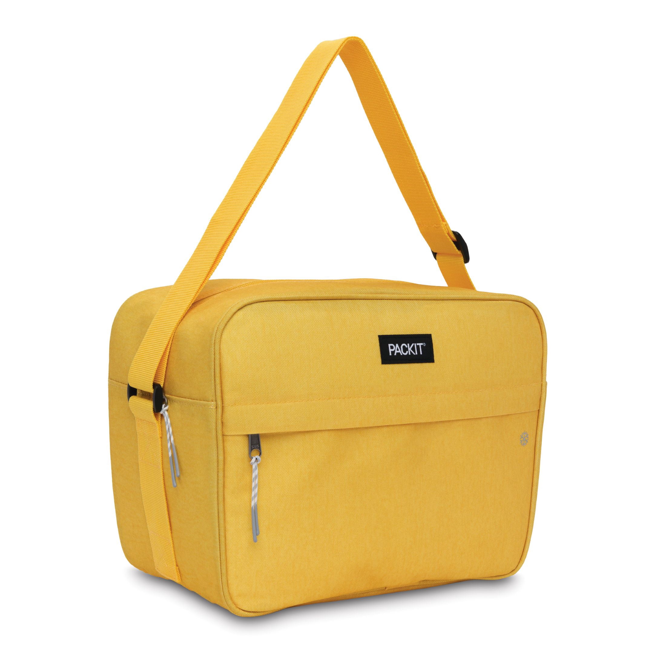 PackIt Zuma Bag Cooler 8.9 qt Soft-Sided Coolers, Yellow Solid Color