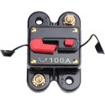 thumbnail image 3 of Circuit Breaker With Manual Reset,100a Fuse Holder Trolling Motor Auto Car Marine Bike Stereo Audio Inline Power Inverter 12v-24v Dc (100a), 3 of 5