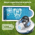 thumbnail image 3 of Limpiador Robótico Inalámbrico INSE Y10 - Aspiradora Automática, 90 Min Autonomía, Autoestacionamiento, Ideal para Piscinas Planas hasta 1100 Pies², 3 of 9