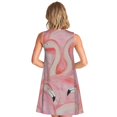 thumbnail image 2 of Bixox Robe Sans Manches à Imprimé Flamants Roses pour Femmes avec Poches, Robe Débardeur Décontractée Longueur Genou pour l'Été-TG, 2 of 7