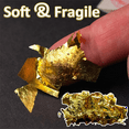 thumbnail image 4 of 200 PCS Gold Sheets Gold Foil for Art Gilding Flakes Multipurpose Gold Leaves Flakes Gold Flakes 8.5 X 8, 4 of 6