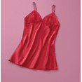 thumbnail image 7 of Joyspun Women’s Lace Trim Satin Valentine's Day Chemise, Sizes S-3X, 7 of 7