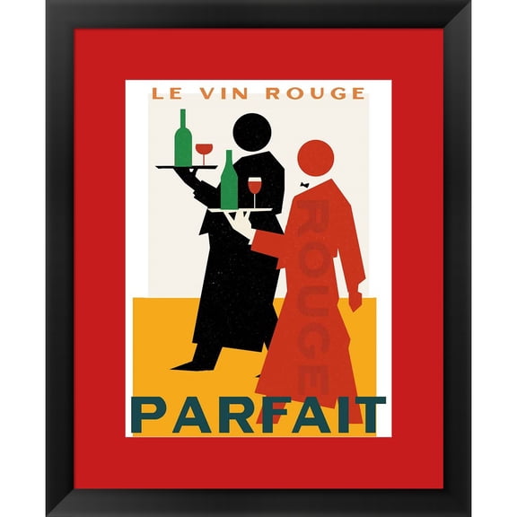 Great Art Now Le Vin Rouge Parfait by Wild Apple Portfolio, Framed Wall Art, 18.75W x 22.75H
