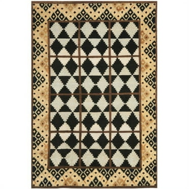 Safavieh Hand-knotted Gabeh Tribal Black/ Multi Wool Rug