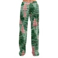 thumbnail image 3 of Women's Casual Fashion Christmas Pajama Pants, Long Sleepwear Trousers for Sports and Home Use, Comfortable and Soft Material for Nightwear and Lounging,Dark Green,M, 3 of 6