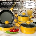 thumbnail image 3 of KAKOWELY Creative Black Stainless Steel Stove Racks for Kitchen Use with Easy Installation and Detachment 2Pcs,7.87"X7.87"X0.2", 3 of 5