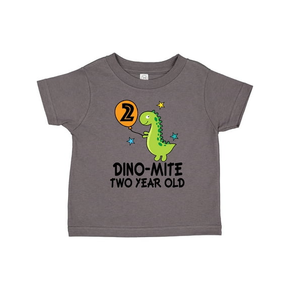 Inktastic 2nd Birthday Dinosaur Party Two Year Old Boys Toddler T-Shirt