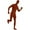 Brown, variant on Full Body Disappearing Spandex Suit, Unisex Zentai Suit, Stretchy Full Coverage Skin Suit, Halloween Cosplay Stage Performance Costume
