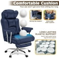 thumbnail image 7 of zzw Big and Tall Executive Office Chair, Reclining with Footrest, Adjustable High Back Ergonomic Leather Chair, 400lb Capacity, 7 of 7