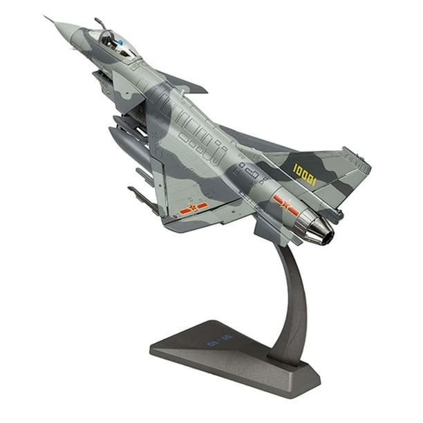Simulación 1:48 F10 Modelo de Avión Juguetes en Miniatura, Adorno de Cuerpo aerodinámico con Base de exhibición para Bar, cafetería, Oficina,