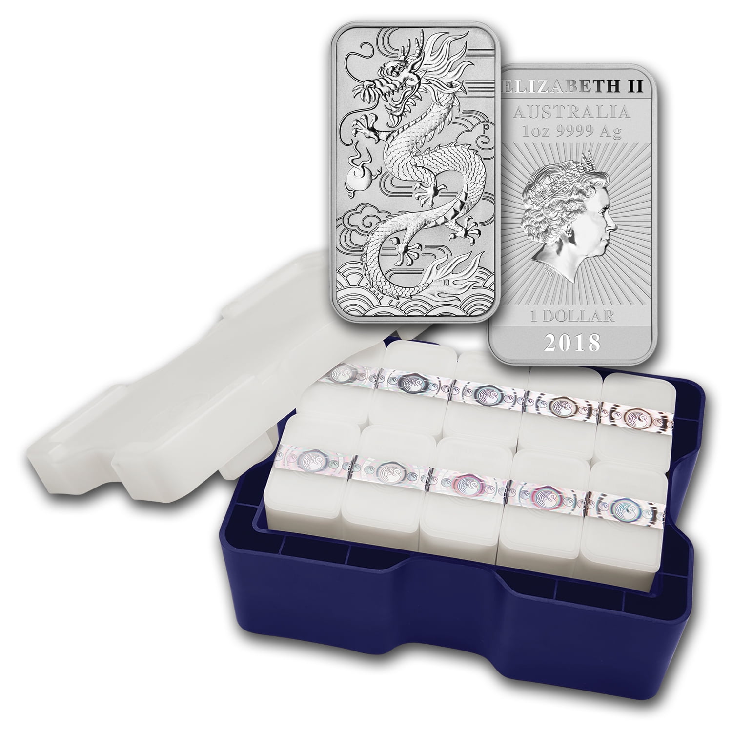 2018 Australia 200-Coin 1 oz Silver Dragon Mini Monster Box BU