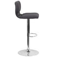 thumbnail image 6 of Emma + Oliver Charcoal Fabric Adjustable Height Vertical Stitch Back Barstool, 6 of 10