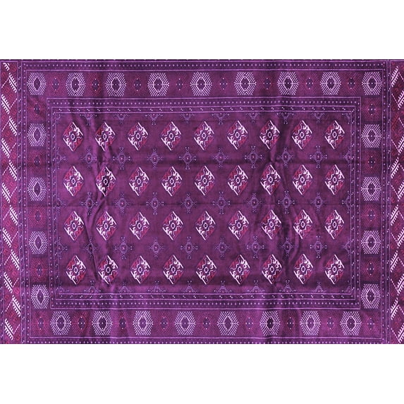 Ahgly Company Indoor Rectangle Persian Purple Traditional Area Rugs, 4' x 6'