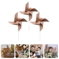 thumbnail image 4 of 3 Pcs Retro Style Kraft Paper Windmills for Birthday Party Decorative Props, 4 of 8