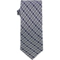 thumbnail image 1 of Tallia Mens Plaid Self-tied Necktie, Blue, One Size, 1 of 1