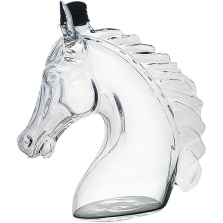 125ML Year of the Horse Whiskey Decanter Set - Decorative Glass Liquor Bottle for Home Bar, Fun Gift for Men(LR 1 PCS)