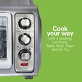 thumbnail image 4 of Large-capacity air fryer bread toaster set, capable of holding 6 slices or a 12-inch pizza, featuring 4 cooking modes, easy to use, made of stainless steel, 4 of 6
