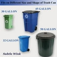 thumbnail image 3 of GFDYREE Garbage can Lock for Animal Safety Trash can Lock fits for 30-50 Gallon Bins with (2) Pack 4 Rubber Bands Heavy Duty Adjustable Animal Proof Trash can for Squirrels, Dogs, Raccoons, 3 of 6