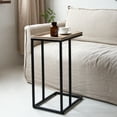 thumbnail image 3 of COZAYH Farmhouse C Table End Table, Distressed Beaded Edge Tray Top Side Table, 3 of 6