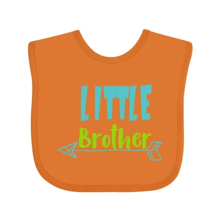 

Inktastic Little Brother Younger Brother Arrow Sibling Gift Baby Boy Bib