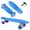 Blue, variant on 22" Complete Mini Cruiser Skateboard for Beginners Youths Teens Girls Boys with LED Wheels, with All-in-One T-Tool (Red)