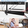 thumbnail image 3 of Desk Cable Management - 2 Packs, 16 Inch J Channel Cable Raceway Under Desk, 3 of 5