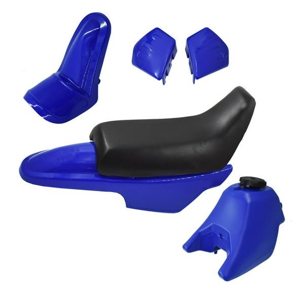 SEBLAFF Plastic Fender Body Seat Gas Tank Kit for Yamaha PW50 PY50 Blue