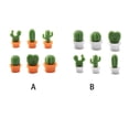 thumbnail image 4 of 6 piezas de calcomanía de mensaje para refrigerador, Cactus suculento, soporte de notas decorativas acoplable, decoración extraíble portátil Almacenamiento y organización del hogar Naranja Wosthever HA073327-01, 4 of 6