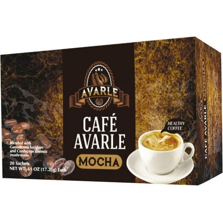Cafe Avarle Healthy Mocha with Ganoderma & Cordyceps 20 Sachets