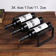 thumbnail image 3 of 1PC Vintage Wire Wine Rack Wine Display Rack Bottles Rack Stand Cup Holder Accessory Bottles, 3 of 7