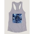 thumbnail image 3 of Watercolor Astrology V Racerback Tank Women -Grace Popp Designs, Female Small, 3 of 4