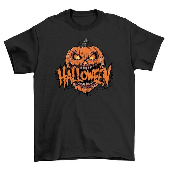 Halloween Jack O'Lantern T-shirt - Spookily Funny! Unisex Printed