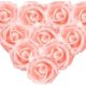 thumbnail image 1 of 100pcs of artificial white roses 7 cm flower Valentine's day flower head white decorative hair ornament champagne rose WD.WDQZL Hogar, 1 of 1