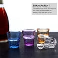 thumbnail image 3 of unbranded 4Ud Vasos De Acrílico Transparente Azul Forma Octagonal Para Bebidas Como Whisky, 3 of 8