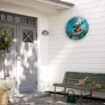 thumbnail image 6 of Wall Clock, Brown Wooden Board Silent Non Ticking Battery Operated Round Decorative Indoor Outdoor Clocks for Living Room Kitchen Bedroom Bathroom Patio 12", 6 of 6