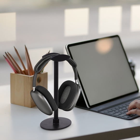 SEWCHICS stand for headphones Black Headphone Holder for Home Office 1Set Back to School
