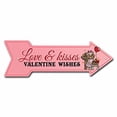 thumbnail image 2 of SignMission P-ARROW-999557 18 in. Valentine Wishes Arrow Sign, 2 of 4