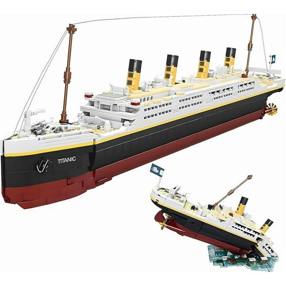 Titanic Building Blocks Set, Toy Ship Model Kit, Building Bricks Sets for Adults or Kids 6 Year Old, Compatible with Major Brands, 2022 Pieces Gift for Christmas Boys Girls Adults (2022pcs)