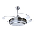 thumbnail image 1 of Ventilador de Techo Retractil Megaluz con Lámpara LED y Bocina Bluetooth F500VL02A, 1 of 2