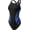 Black/Blue, variant on TYR Girls' Phoenix Maxfit Back Swimsuit