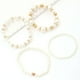 thumbnail image 5 of Fiudx Conjunto de Pulseras, Pulseras Elegantes con Diseño de Corazón de Perla, Joyería de Plástico Duraderas, Accesorio de Moda Versátil, Ropa Informal Formal, Estilo Femenino, Empaque Listo para Reg, 5 of 7