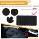thumbnail image 5 of Clip para gafas de sol del coche Unique Bargains, soporte universal para gafas de sol en el parasol del coche, cuero negro 32x16cm 1 Pcs, 5 of 7