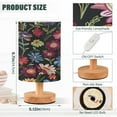 thumbnail image 3 of Retro Flowers Vintage Bedside Table Lamp Desk Warm Lights with USB Charging Port Cylinder LED Lamps for Bedroom Living Room Office, 3 of 7