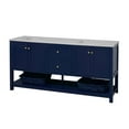 thumbnail image 5 of Lakeshore 72" Double Bathroom Vanity with Royal Blue Cabinet and Engineered White Top, 5 of 6