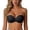 Black, variant on Multi‑Color Lace Spliced Shaping Bra Women Strapless Front‑Fasten Push‑Up Side‑Gather Brassiere