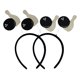 thumbnail image 1 of KAKOWELY diademas de bola de bolos, diadema deportiva, accesorio para el cabello con temática deportiva., 1 of 5