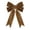 Brown, variant on 2Pcs Christmas Velvet Bow Ornament, 7.09" Brown Wreath Twist Tie Ribbon with Metal Wire, Soft Fabric Hanging Decoration for Gift Wrapping, Garland, Tree, and Rustic Holiday Party Decor