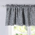 thumbnail image 4 of DriftAway Frances Linen Blend Blackout Valance Rod Pocket Window Curtain Valance, 50" x18", Gray, 4 of 7